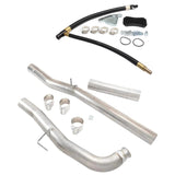 4 Inch Exhaust Muffler Pipe & EGR Delete Kit Generic For 2011-2015 6.6L Duramax LML Chevy Silverado