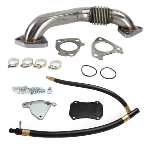 Diesel EGR Delete & Cooler Race Kit w/ Up pipe For 2011-2015 6.6L Duramax GMC Chevy