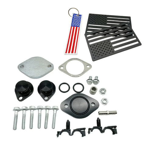 For Ford F250 F350 F450 F550 6.4L Powerstroke 2008-2010 EGR Valve Delete Cooler Delete Kit