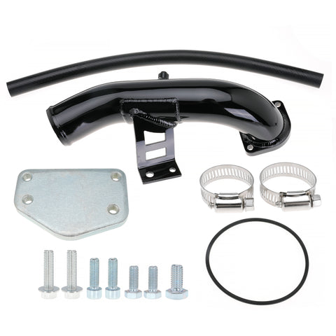 6.6 EGR Delete Kit High Flow Intake Pipe Tube for GMC Sierra Silverado 2500 3500 HD Kodiak 6.6L Diesel LLY Duramax 2004 2005