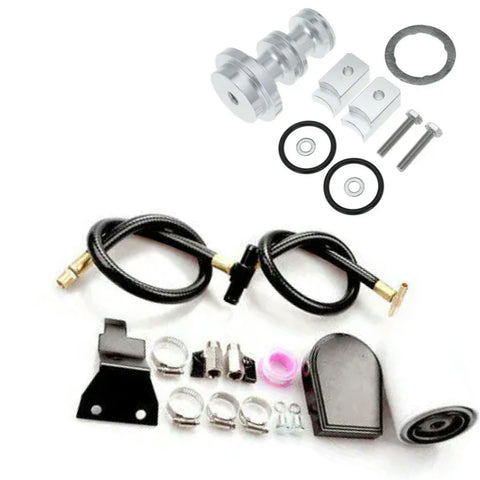 For 2003-2007 6.0L Ford Powerstroke Coolant Filtration Filter & Eliminator Spool With Bolts & Orings EGR valve delete kit
