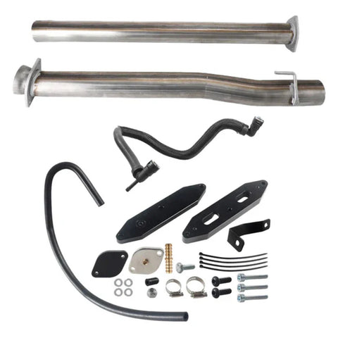 For 2011-2017 6.7L Ford F250 Super Duty 4" Exhaust Delete Pipe & EGR valve Delete Kit