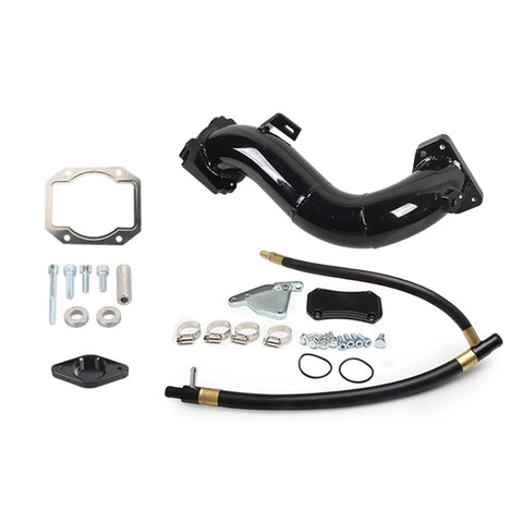 High Flow Intake Elbow Intake Bridge Pipe Kit+EGR Valve Cooler Delete Kit for 2011-2015 6.6L Duramax LML GMC Chevy