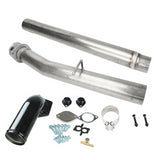 4 Inch 4" Cat DPF Delete Pipe EGR Delete Kit for 6.4L Power Stroke F250 F350 F350 F450 F550 2008 - 2010