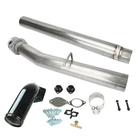 4 Inch 4" Cat DPF Delete Pipe EGR Delete Kit for 6.4L Power Stroke F250 F350 F350 F450 F550 2008 - 2010