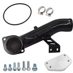 6.6 EGR Delete Kit High Flow Intake Pipe Tube for GMC Sierra Silverado 2500 3500 HD Kodiak 6.6L Diesel LLY Duramax 2004 2005