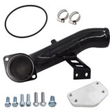 6.6 EGR Delete Kit High Flow Intake Pipe Tube for GMC Sierra Silverado 2500 3500 HD Kodiak 6.6L Diesel LLY Duramax 2004 2005